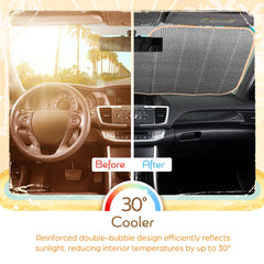 Carbella Sage Floral sun shade universal fit great for most vehicles.