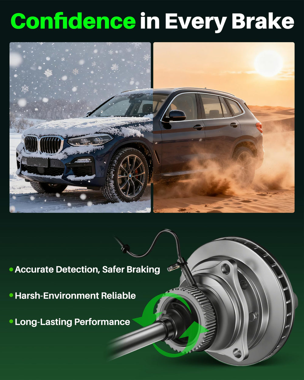 Carbhub ABS sensor close-up highlighting durable, weatherproof design
