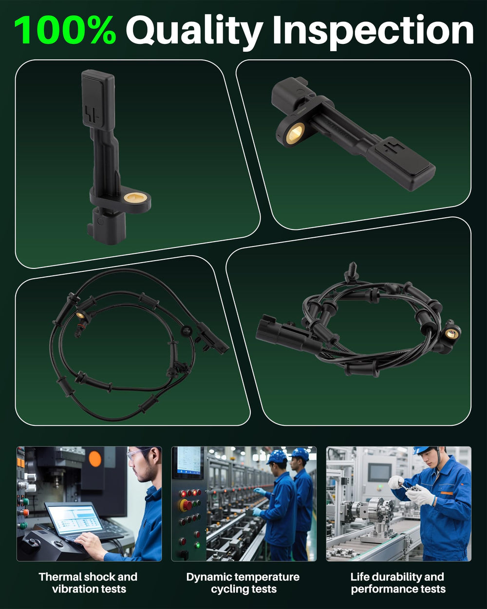 Carbhub rear right abs sensor for Wrangler JK supports consistent control