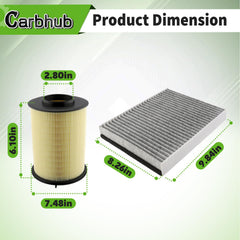 Carbhub cabin air filter installation diagram simplifies replacement.