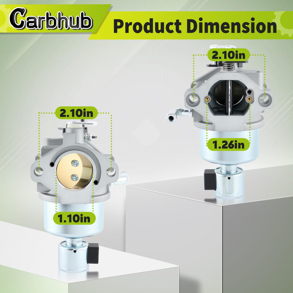 Carbhub carburetor air filter image indicates included parts for clean air intake