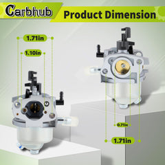 Carbhub Huayi gasket set seals for snug carburetor fit