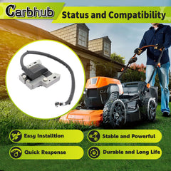 Carbhub ignition coil for Toro 20180 lawn mower providing reliable ignition.