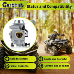 Carbhub throttle base cover secures mounting for reliable performance.