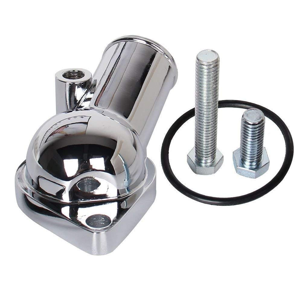 CarBole 21-degree chrome water neck close-up highlights premium chrome finish and fit.