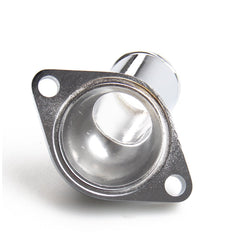 CarBole thermostat housing assembly shows chrome finish and precise fit.