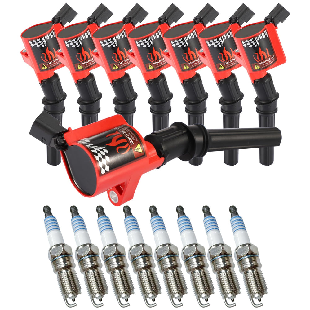 CarBole eight-pack curved boot ignition coils close-up for reliable ignition