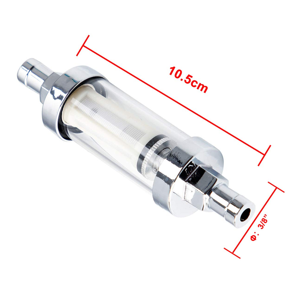CarBole 9748 chrome barbed ends secure fuel lines for lasting connections.