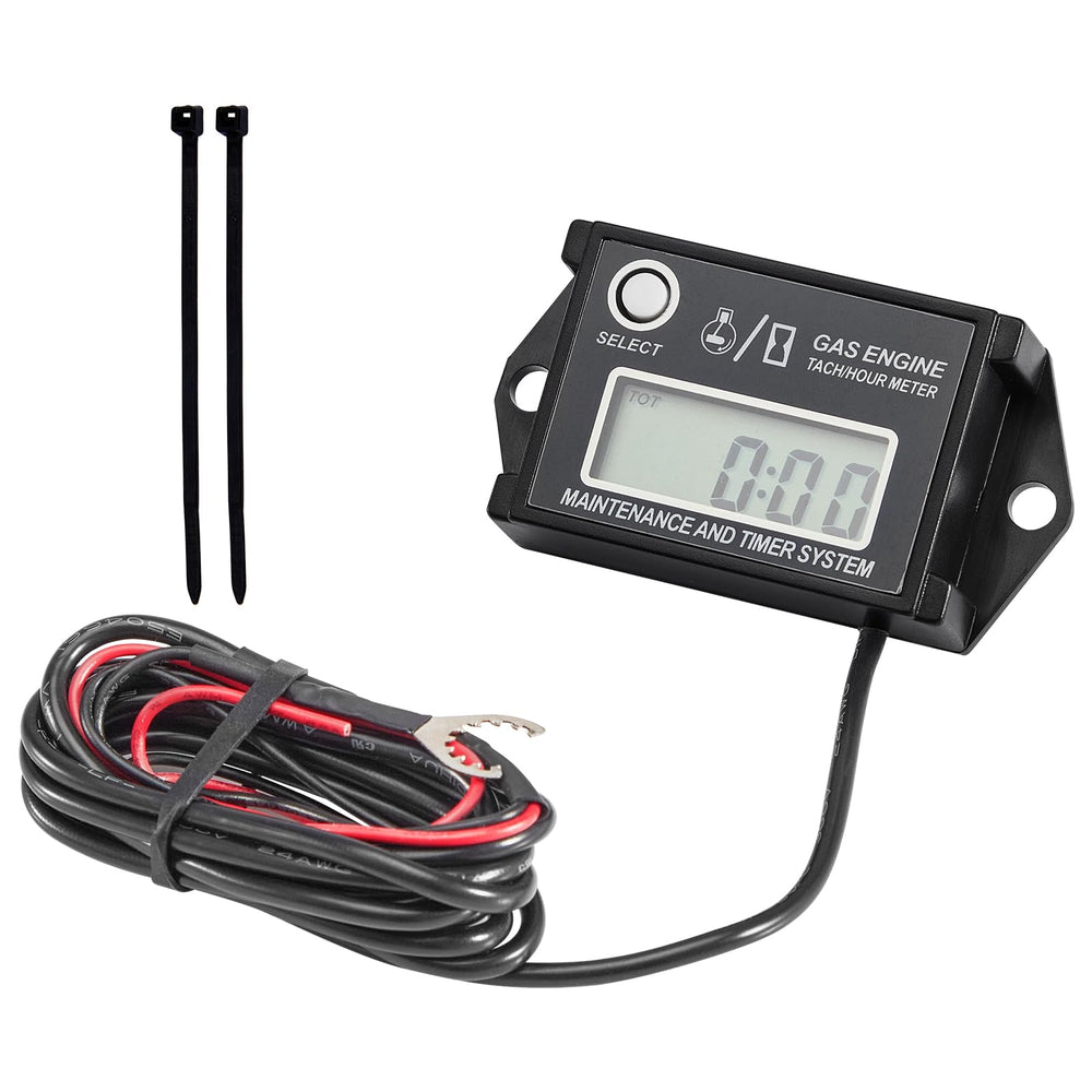 CarBole digital hour meter with LCD display tracks engine hours for maintenance.