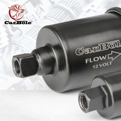 CarBole inline pump operates quietly for smooth vehicle or workshop use.