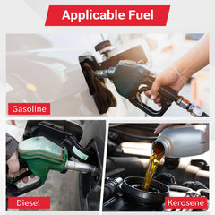 CarBole inline pump with 5-16in hose connection for versatile fittings.