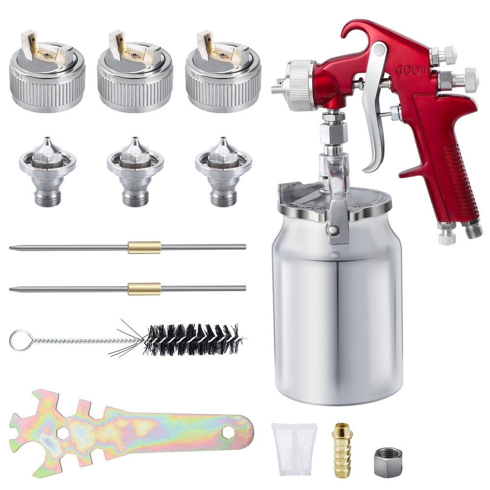 CarBole suction paint sprayer with 1000cc cup for efficient DIY projects