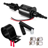 CarBole universal 12V fuel pump with low-pressure output for reliable carburetor fuel supply.
