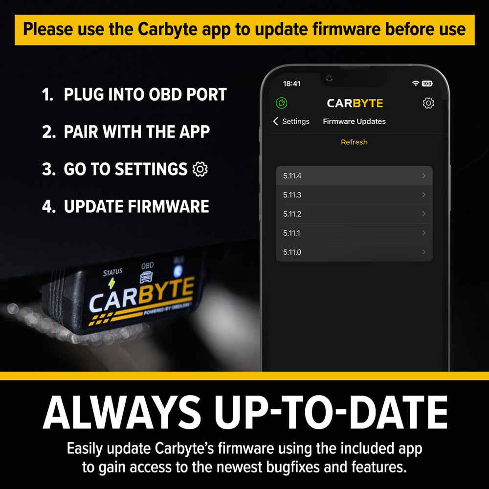 Carbyte Start/Stop eliminator on the dashboard for uninterrupted engine running.