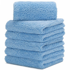 CARCAREZ microfiber towels 16x16 inches highlighting dirt for quick flips and scratch-free detailing.
