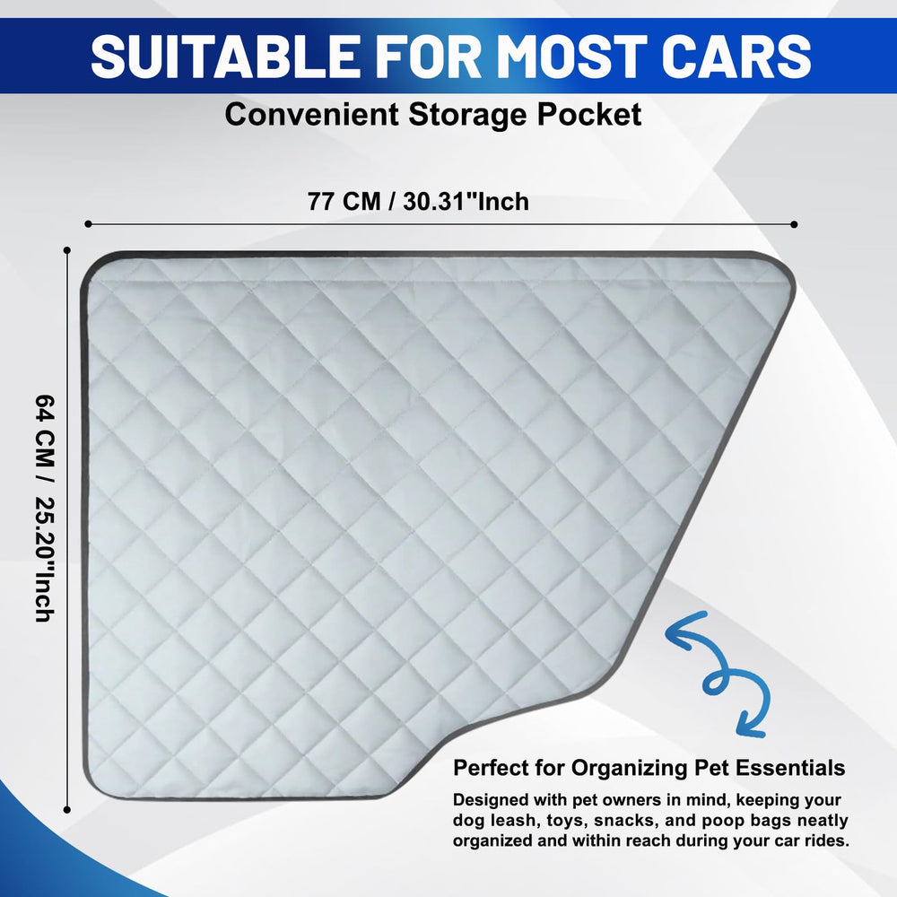 CarChic waterproof and scratch-resistant material shields interior surfaces.