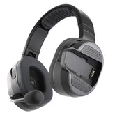 Cardo Edgephones worn by rider on a trail for clear group communication.