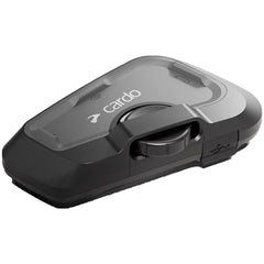 Cardo Freecom 4X components including helmet communication system.