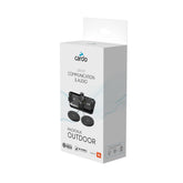Cardo Packtalk Outdoor front view for crystal-clear snow sports communication