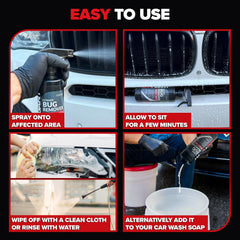 After-clean finish with refreshed scent on car exterior