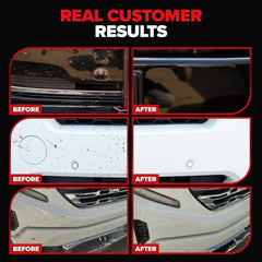 Front hood treated for bug splatter with Carfidant spray