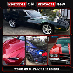 Carfidant ClarityCompound restoring showroom gloss on a car