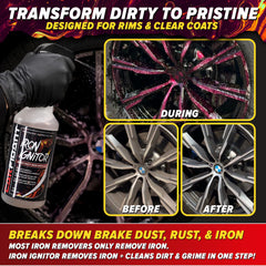 Carfidant Iron Ignitor iron-particle-removal demonstrates rust particle dissolution