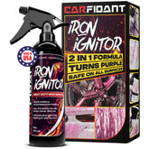 Carfidant Iron Ignitor spray-application confirms rapid decontamination of brake dust
