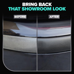 Carfidant Plastic Restorer apply cloth demonstrates smooth buffing for color revival