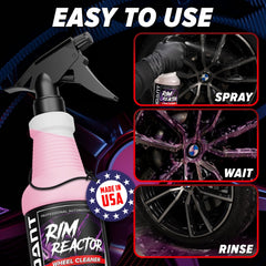 Carfidant Rim Reactor 16 oz bottle for consistent wheel cleaning power