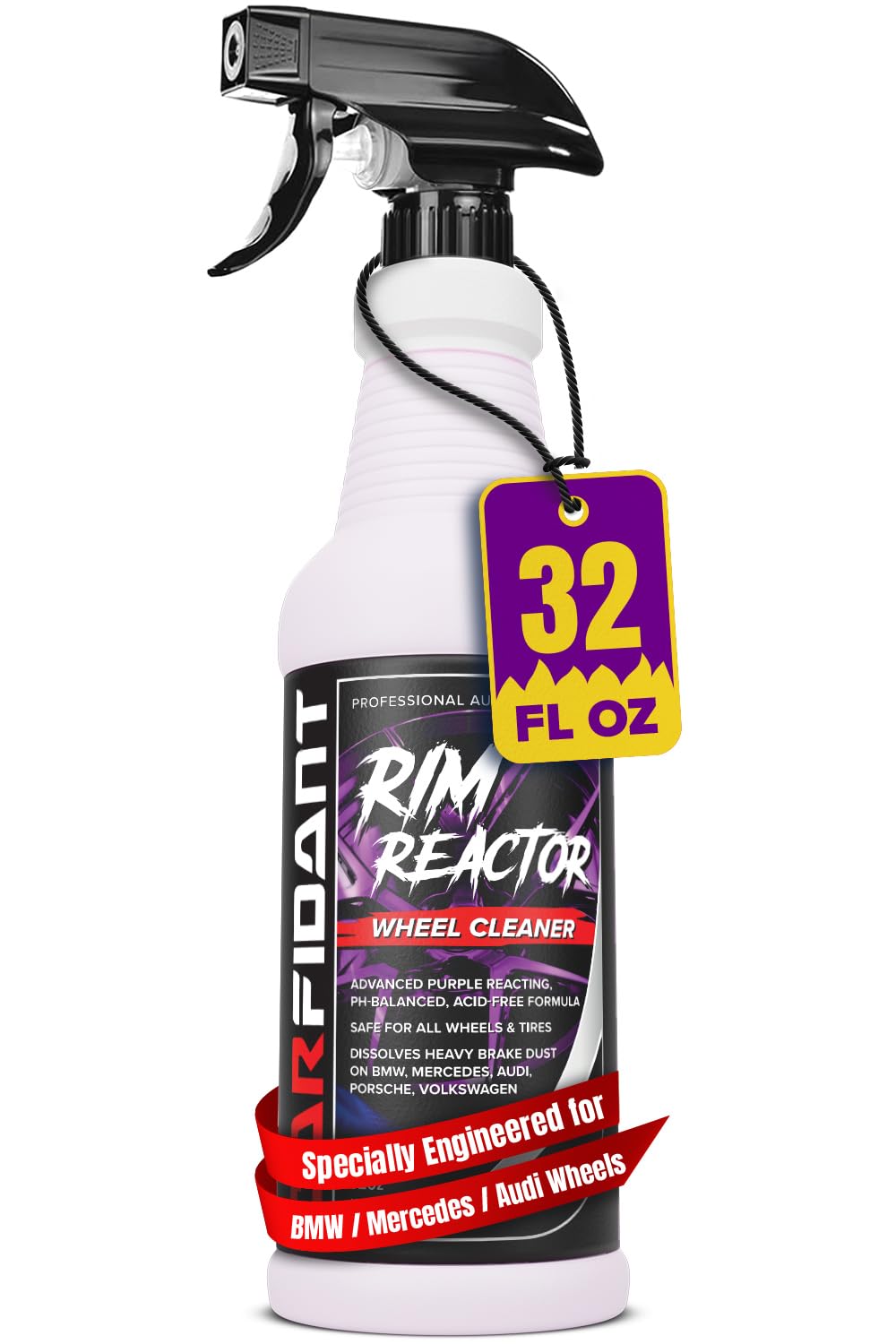 Carfidant Rim Reactor spray-application enables quick, no-scrub wheel cleaning