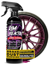 Carfidant Rim Reactor spray-on action demonstrates quick no-scrub wheel cleaning