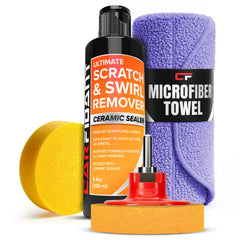 Carfidant Scratch Remover Kit Pad showing easy scratch repair for your car's paint