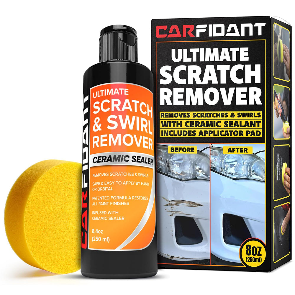 Carfidant Scratch Repair Kit with buffer pad for smoother paint finish