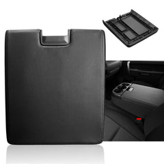 Carforu center console armrest lid with latch in black, durable replacement for GM trucks.