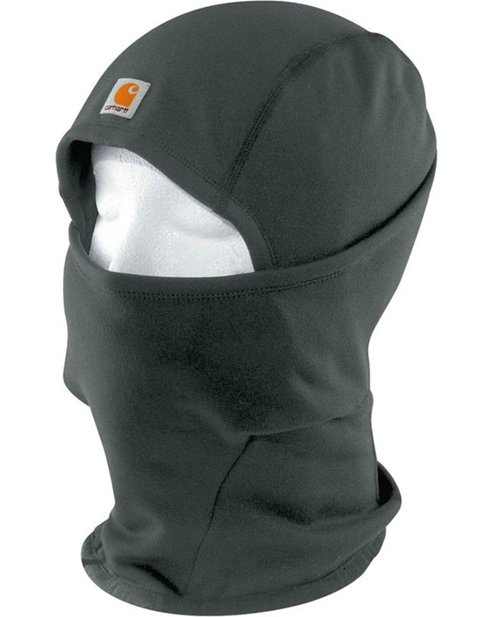 Carhartt helmet liner mask in shadow color offers full-face warmth and moisture management under cold conditions.
