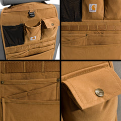 Carhartt seat back organizer Cordura Nylon offers rugged durability for tools and kids' gear.