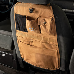 Carhartt seat back organizer seat protection guards upholstery from scuffs.