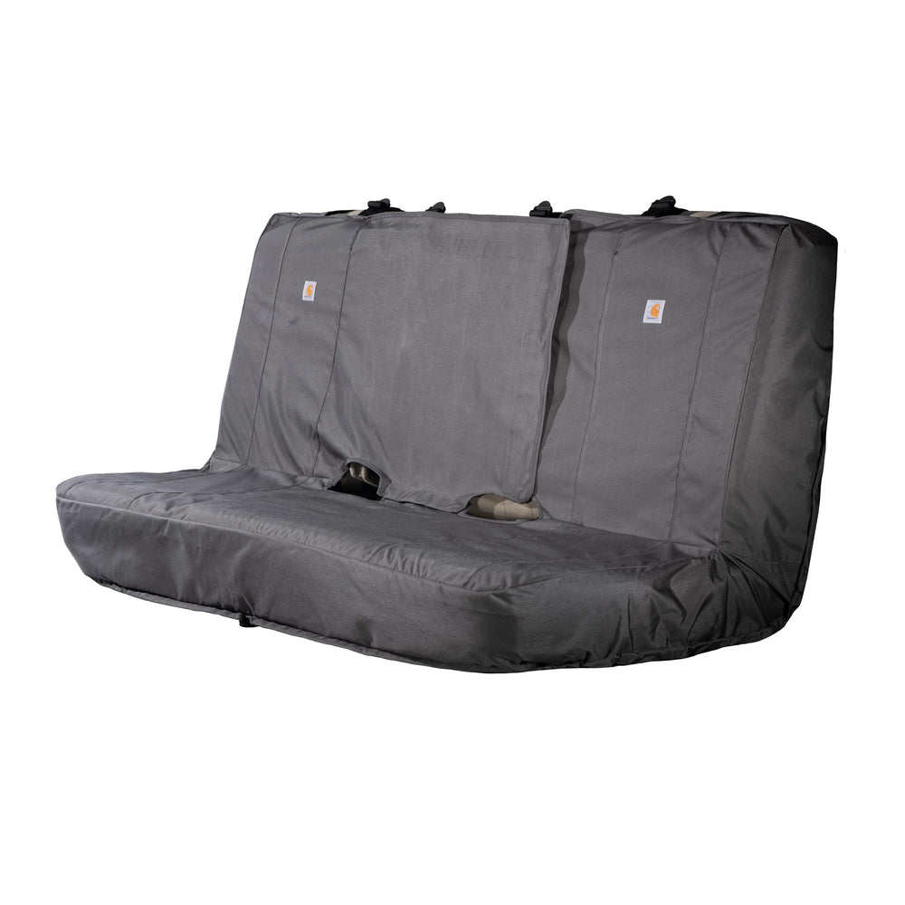Carhartt Universal Nylon Duck Seat Cover front view protects interior from wear.