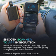 Carista EVO freeze frame data access helps analyze fault conditions quickly.