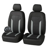 Carleef cooling seat covers with breathable mesh on the front seats.