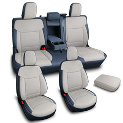 Carlimeki armrest included Maverick cover illustrating complete front seating protection.