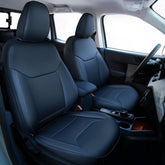 Carlimeki Maverick leather seat cover showing a precise full-coverage fit for everyday protection.