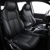 Carlimeki leather seat covers for Tacoma 4th Gen front seats, premium look and protection