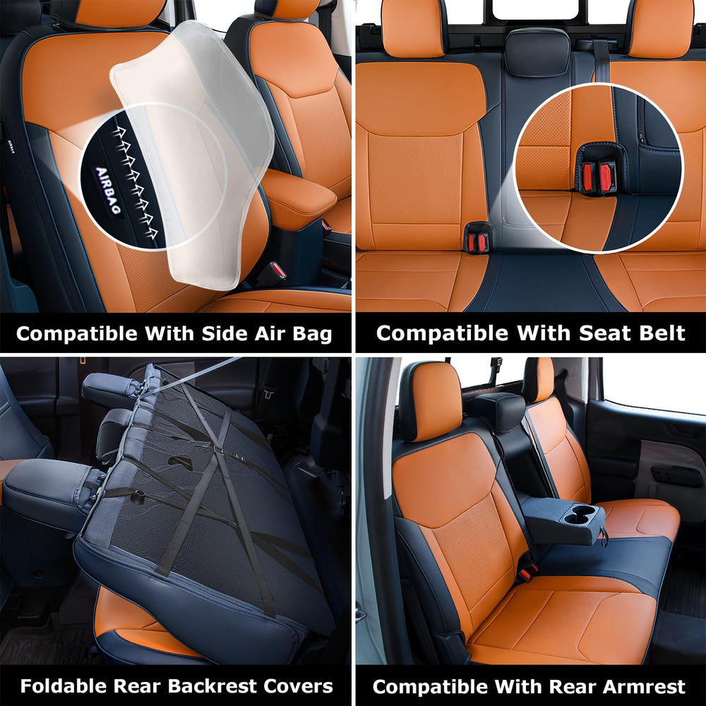 Carlimeki Maverick seat cover durable faux leather texture resists wear