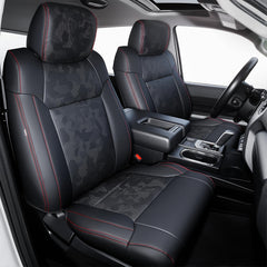 Carlimeki Tundra seat covers full set protects seats with premium faux leather.