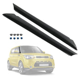 Carmocar A-pillar front molding on Kia Soul left side improving seal and style