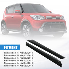 Carmocar A-pillar front molding on Kia Soul right side for wind noise performance