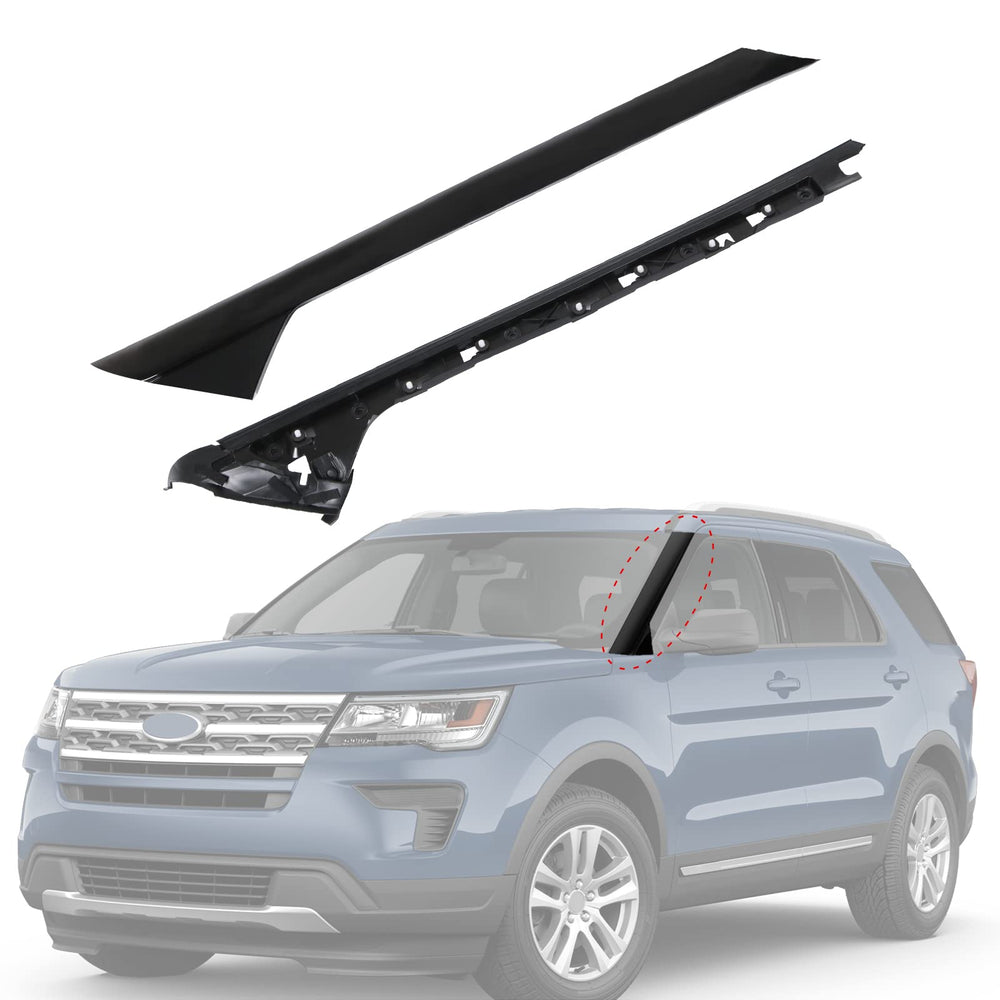 CARMOCAR A-Pillar left outer trim for Ford Explorer, durable exterior upgrade.