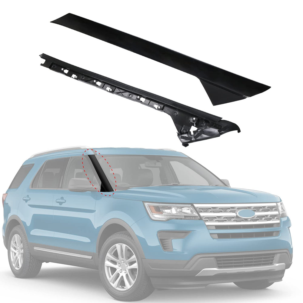 CARMOCAR A-Pillar outer trim for Ford Explorer adds factory-like finish and protection.